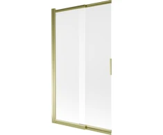 Stumdoma vonios sienelė Mexen Fox II, 100 x 150 cm, Gold/matinis stiklas