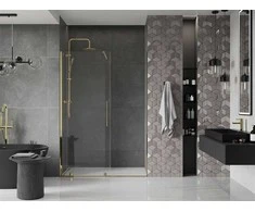 Stumdomos dušo durys Mexen Velar, Gold, 90 cm