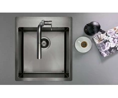 Virtuvinė plautuvė Deante Olfato Precious, ZPO_D10A, Titanium