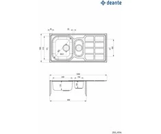 Virtuvinė plautuvė Deante Soul ZEO 351A, decor