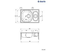 Virtuvinė plautuvė Deante Xylo ZEX 3503, decor