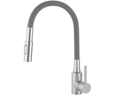 Virtuvinis maišytuvas Laveo Nila-2, BVN_962D, Brushed steel/Pilkas