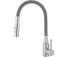 Virtuvinis maišytuvas Laveo Nila-2, BVN_962D, Brushed steel/Pilkas