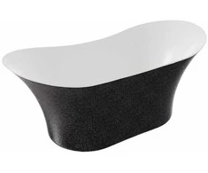 Vonia Besco Amber Glam Graphite, 170 x 80 cm, su baltais dangteliais