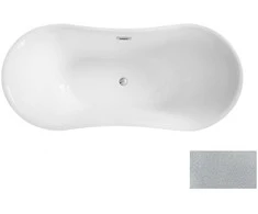 Vonia Besco Amber Glam Sidabrinis, 170 x 80 cm, su chrome sifonu