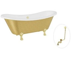 Vonia Besco Amelia Glam 190, Gold+Gold, su sifonu su persipylimu Klik-klak Gold
