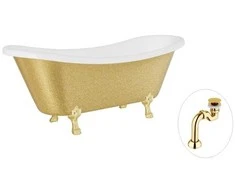 Vonia Besco Amelia Glam 190, Gold+Gold, su sifonu Klik-klak Gold