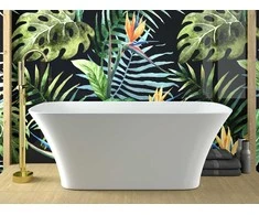 Vonia Besco Assos S-Line, 160 x 70 cm, su klik-klak chrome valomu iš viršaus