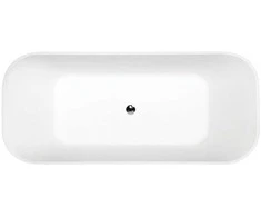 Vonia Besco Assos S-Line Matt, 160 x 70 cm, su klik-klak chrome valomu iš viršaus