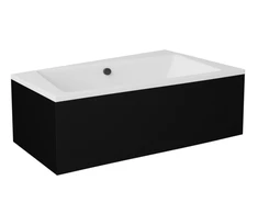 Vonia Besco Infinity, 170 x 110 cm, dešininė, su juoda apdaila