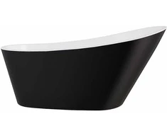 Vonia Besco Melody Juodas&amp;Baltas Matt, 170 x 80 cm, su juodais dangteliais