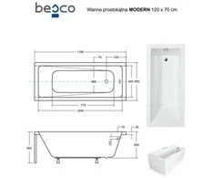 Vonia Besco Modern, 120 x 70 cm