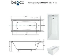 Vonia Besco Modern, 130 x 70 cm