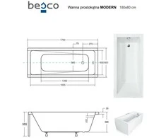 Vonia Besco Modern, 180 x 80 cm