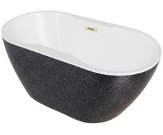 Vonia Besco Navia Glam Graphite, 160 x 80 cm, su auksiniais dangteliais