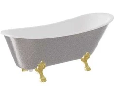 Vonia Besco Olaya Glam 160, Sidabrinis+Gold (be sifono, be persipylimo skylės)