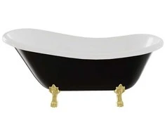 Vonia Besco Otylia B&amp;W 170, Juodas/Baltas+Gold (be sifono, be persipylimo skylės)