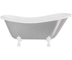 Vonia Besco Otylia Glam 160, Sidabrinis+Baltas (be sifono, be persipylimo skylės)
