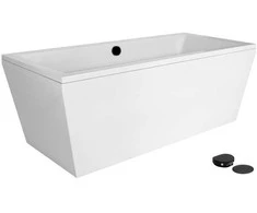 Vonia Besco Vera, 180 x 80 cm, su sifonu su pripildymu juodu