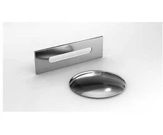 Vonia Besco Zoya Glam Graphite, 150 x 75 cm, kairinė, su chrome sifonu