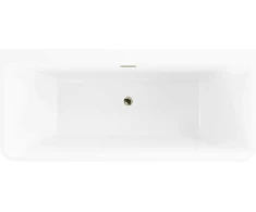 Vonia Mexen Volta su sifonu, 170 x 75 cm, Baltas+Gold