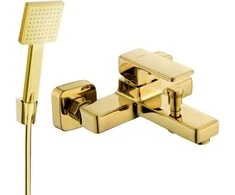Vonios dušo komplektas su maišytuvu Mexen Cetus R-45, Gold