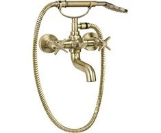 Vonios maišytuvas su dušo komplektu Deante Temisto BQT_M11D, Brass