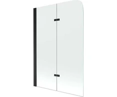 Vonios sienelė Mexen Felix II, 100 x 140 cm, Juodas/Transparent