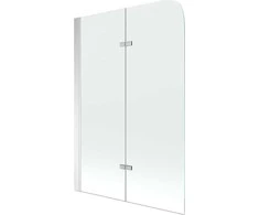 Vonios sienelė Mexen Felix II, 100 x 140 cm, Chrome/Transparent