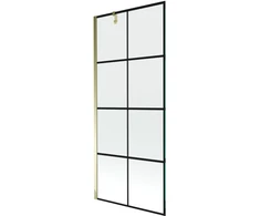 Vonios sienelė Mexen Next I, Gold/juodas raštas, 80 x 150 cm