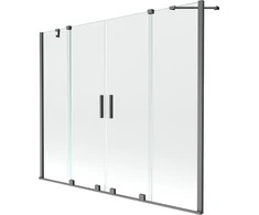 Vonios sienelė Mexen Velar Duo II, Brushed gun pilka, 200 x 150 cm