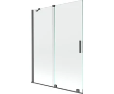 Vonios sienelė Mexen Velar II, Brushed gun pilka, 130 x 150 cm