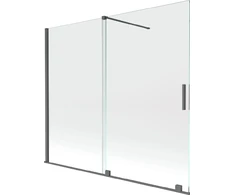 Vonios sienelė Mexen Velar II, Brushed gun pilka, 180 x 150 cm