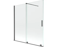 Vonios sienelė Mexen Velar II, Brushed gun pilka, 150 x 150 cm