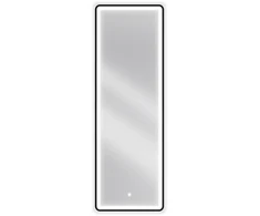 Vonios veidrodis Mexen Coro Juodas su LED apšvietimu ir šildymo kilimėliu, 50 x 150 cm