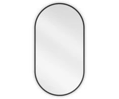 Vonios veidrodis Mexen Loft Oval, 75 x 40 cm, Juodas