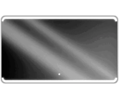Vonios veidrodis Mexen Nida su LED apšvietimu ir šildymo kilimėliu, 140 x 80 cm