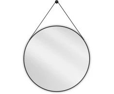 Vonios veidrodis Mexen String Juodas, 80 cm