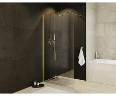 Walk-In dušo sienelė Besco Eco-N Gold, 100 x 195 cm