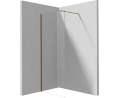 Walk-in dušo sienelė Deante Prizma, Brushed bronze, 70x195 cm