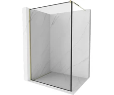 Walk-in dušo sienelė Mexen Kioto, Gold/Juodas border, 50 x 200 cm