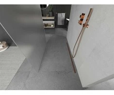 Walk-in dušo sienelė Mexen Kioto, Rose Gold, matinė, 110 x 200 cm