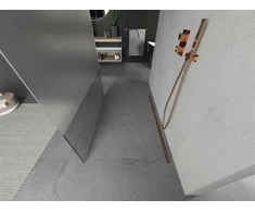 Walk-in dušo sienelė Mexen Kioto, Rose Gold, pusiau matinė, 120 x 200 cm