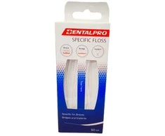 Dentalpro Dantų siūlas breketams, implantams, tiltams.