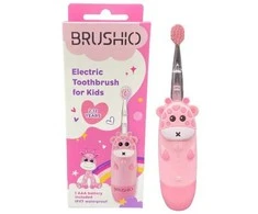 Vaikiškas elektrinis dantų šepetėlis "Brushio" rožinis