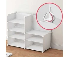 Muvu Modulinė batų spinta, balta, moderni, praktiška