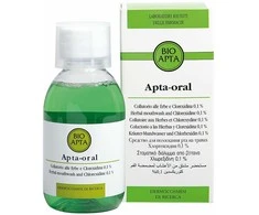 BIOAPTA APTA-ORAL VERDE, burnos skalavimo skystis su žolelių ekstraktais ir chloroksedinu 0,1%, 200 ml