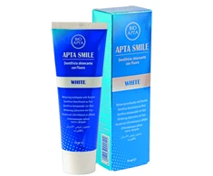 BIOAPTAAPTA SMILE, šviesinamoji dantų pasta su žolelių aliejais ir ekstraktais, 75 ml