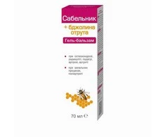 Farmakom Ooo Ptf SABELNIK + BIČIŲ NUODA, gelinis balzamas kūnui, 70 ml