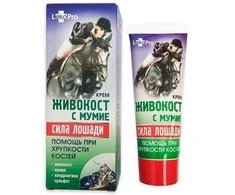 Lekopro „Comfrey &amp; Mummy“, kūno kremas, „Horse Power“, 75 ml